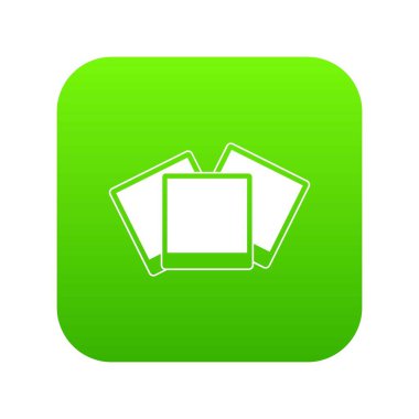 Düğün davetiye kartları simgesi dijital yeşil