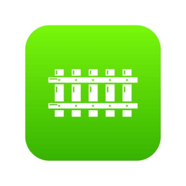 Çit eski simgesi, basit siyah stil