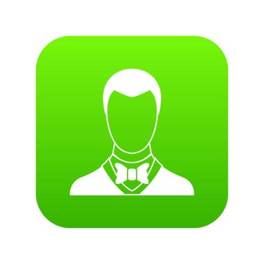 Damat simgesi dijital yeşil