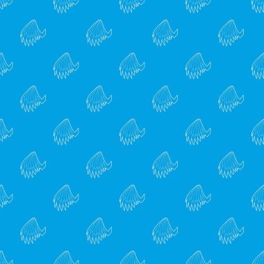 Melek kanadı desen vektör kesintisiz mavi