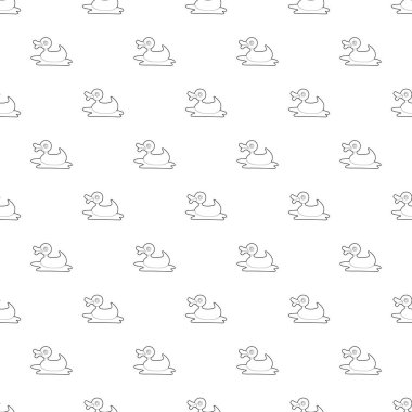 Ördek oyuncak tasarlamak vektör sorunsuz