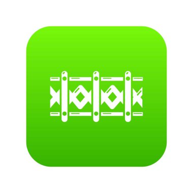 Çit dekoratif simgesi, basit siyah stil