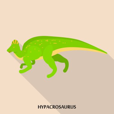 Hypacrosaurus simgesi, düz stil