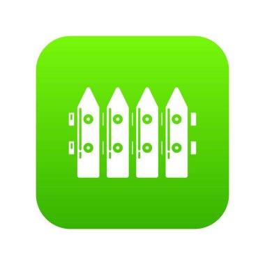 Çit rustik simgesi, basit siyah stil