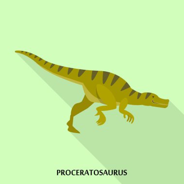 Proceratosaurus simgesi, düz stil