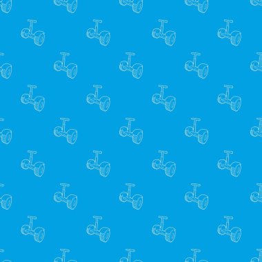 Eko segway desen vektör kesintisiz mavi herhangi bir kullanım için tekrar