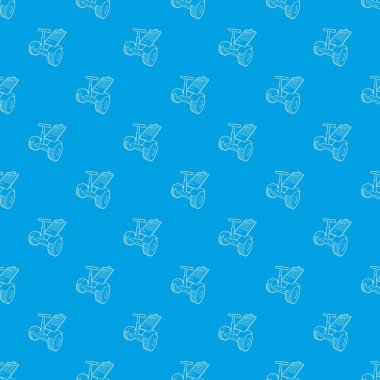 Kira segway desen vektör kesintisiz mavi