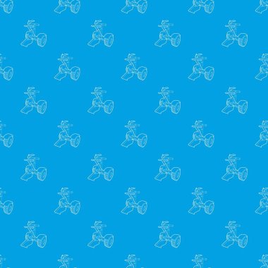 Açık eğimli segway desen vektör kesintisiz mavi