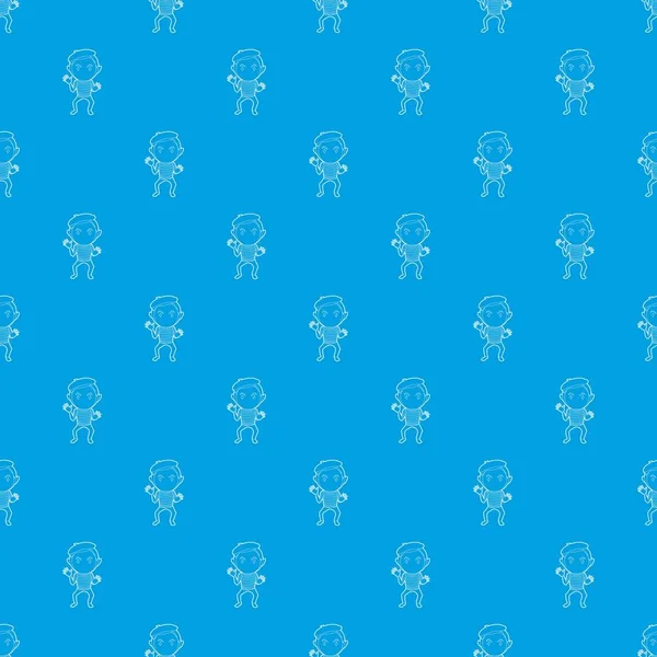 Palyaço desen vektör kesintisiz mavi