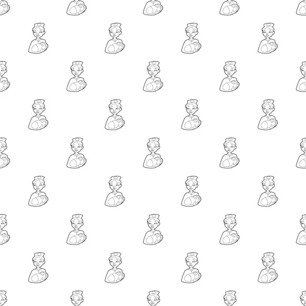 Bir yeni doğan tasarlamak vektör kesintisiz hemşire