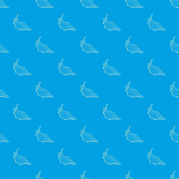 Kuş büyük kanat desen vektör kesintisiz mavi