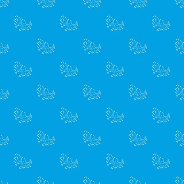 Melek kanadı desen vektör kesintisiz mavi