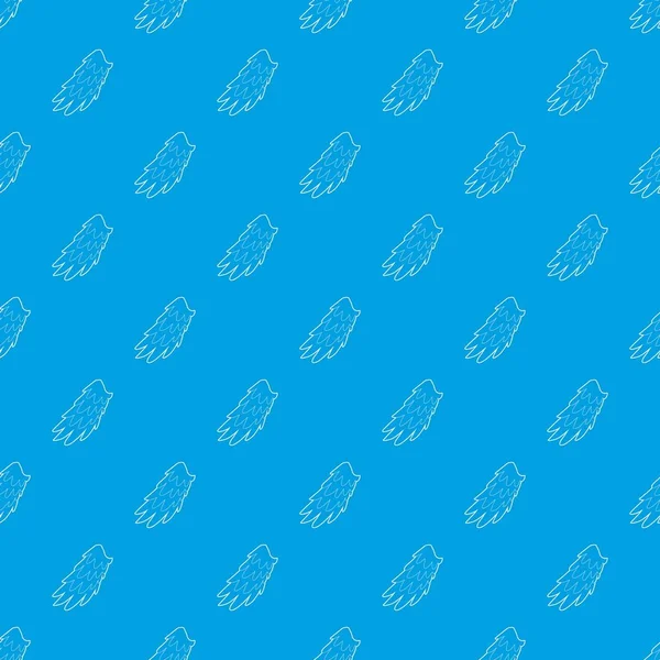 Melek kanadı desen vektör kesintisiz mavi