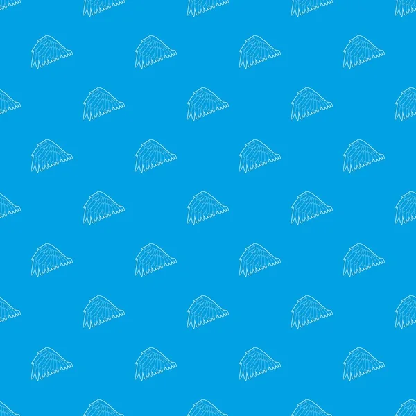 Kaz kanat desen vektör kesintisiz mavi