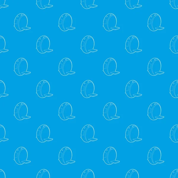 Bir tekerlek desen vektör kesintisiz mavi