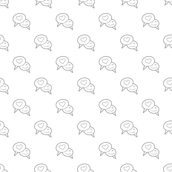 Konuşma balonu kalp tasarlamak vektör sorunsuz