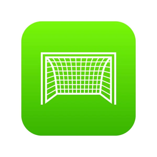 Γκολ ποδόσφαιρο εικονίδιο, απλό στυλ μαύρο — Διανυσματικό Αρχείο