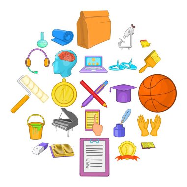 Yeni bilgi Icons set, karikatür tarzı