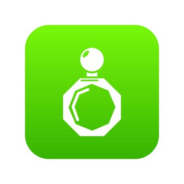 Parfüm şişesi altıgen simgesi, basit siyah stil