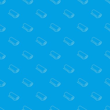 Yoga mat desen vektör kesintisiz mavi