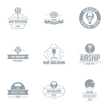 Hava Balon logo koymak, basit tarzı