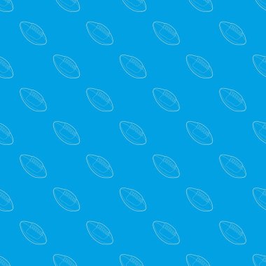 Rugby topu desen vektör kesintisiz mavi