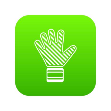 Kaleci eldiveni simgesi, basit siyah stil