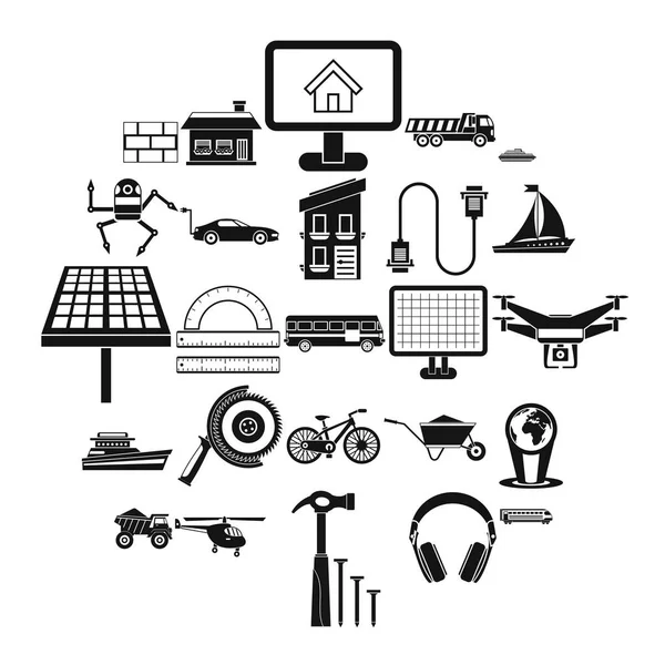 Arsa Icons set, basit tarzı