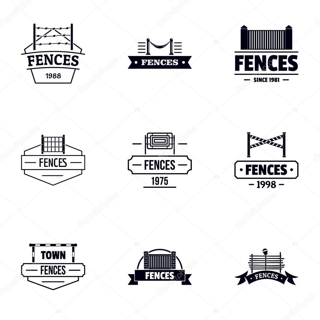Retrieval logo set. Simple set of 9 retrieval vector logo for web isolated on white background