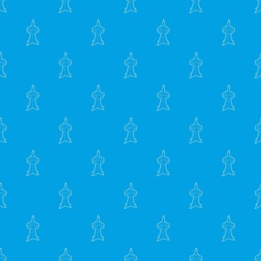 Televizyon Kulesi desen vektör kesintisiz mavi