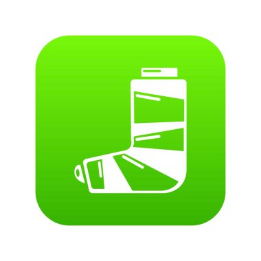 Ayak sıva simgesi, basit tarzı.