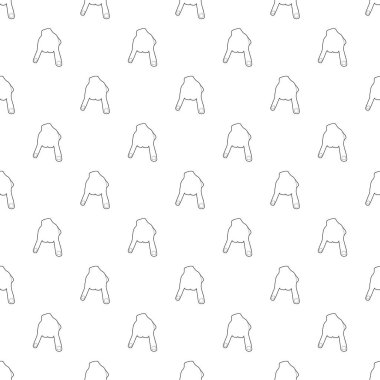 İki parmak tasarlamak vektör sorunsuz