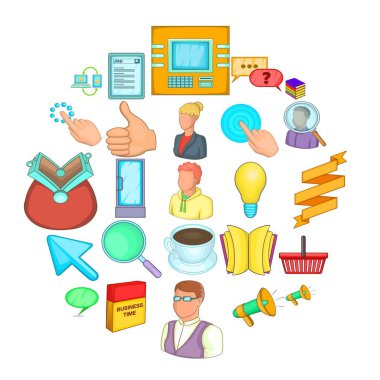 Parasal simgeler kümesi, karikatür tarzı