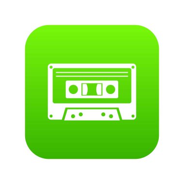 Kaset kaset simgesi dijital yeşil