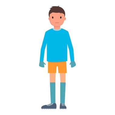 Kaleci simgesi, düz stil