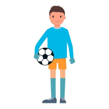 Kaleci topu simgesini, düz stil ile