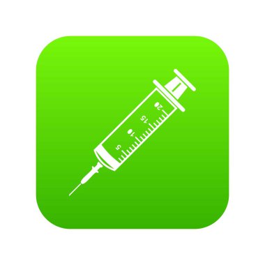 Şırınga simgesi, basit siyah stil