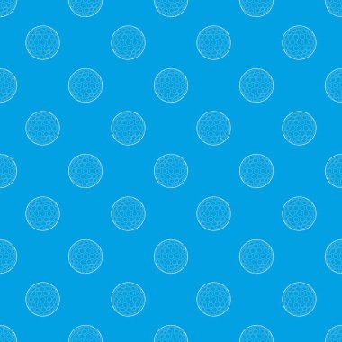 Golf topu desen vektör kesintisiz mavi