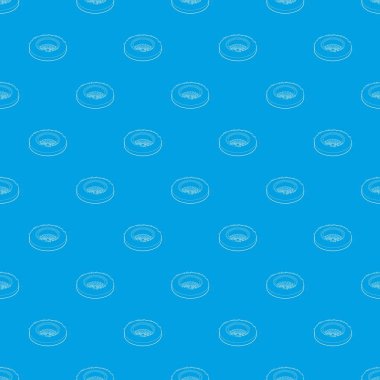 Golf delik desen vektör kesintisiz mavi