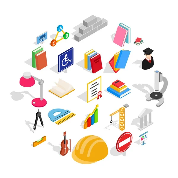 Yönetim Kurulu Icons set, izometrik stili