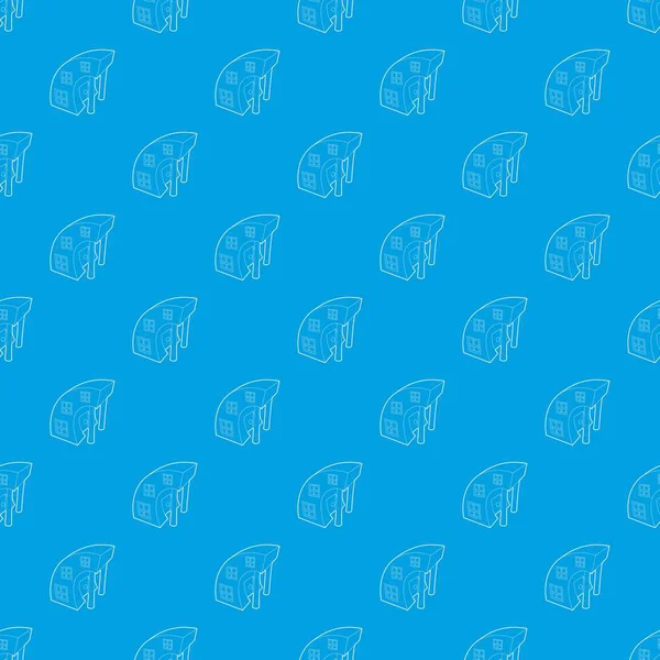 Büyük bina desen vektör kesintisiz mavi