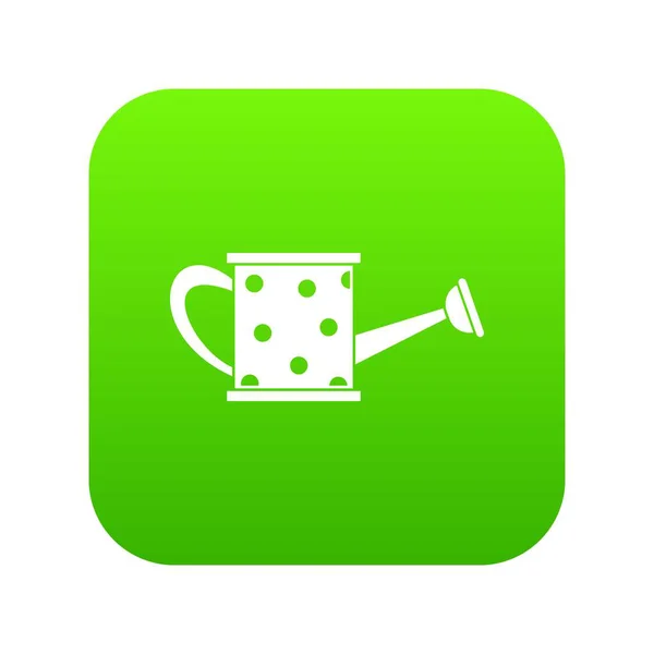 Annaffiatoio icona digitale verde — Vettoriale Stock