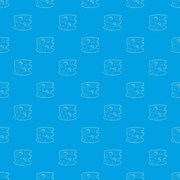 Coliseum desen vektör kesintisiz mavi