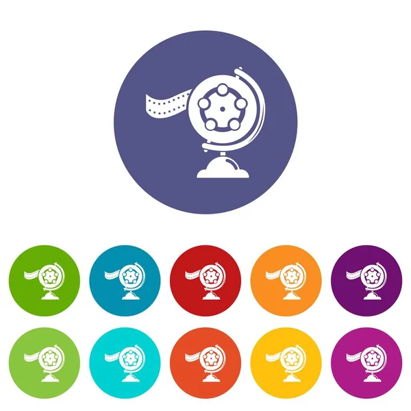 Makara film simgeler vektör renk ayarla