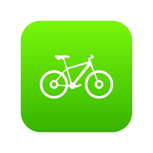 Icône vélo vert numérique — Image vectorielle