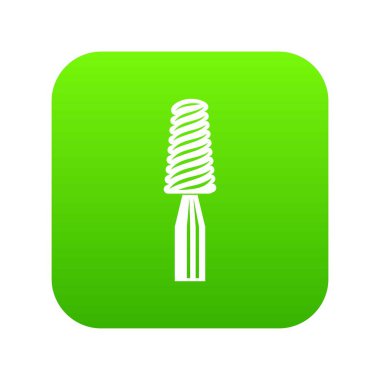 Diş vida simgesi, basit siyah stil