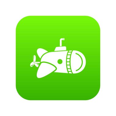 Denizaltı yuvarlak burun simgesi, basit tarzı ile.