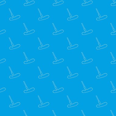 Uzun golf sopa desen vektör kesintisiz mavi