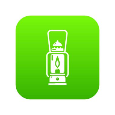 Gaz lambası simgesi, basit siyah stil