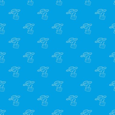 RC helikopter desen vektör kesintisiz mavi